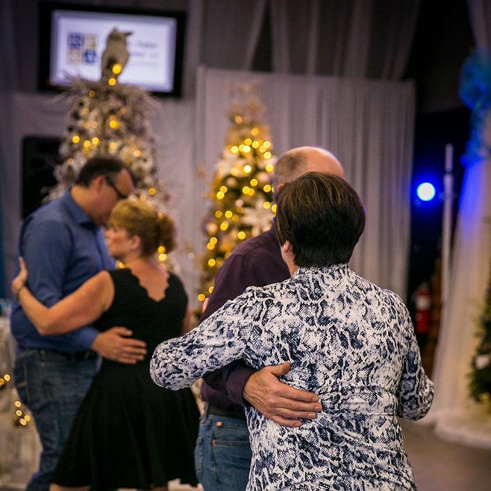 People dancing at 2019 Festival of Trees